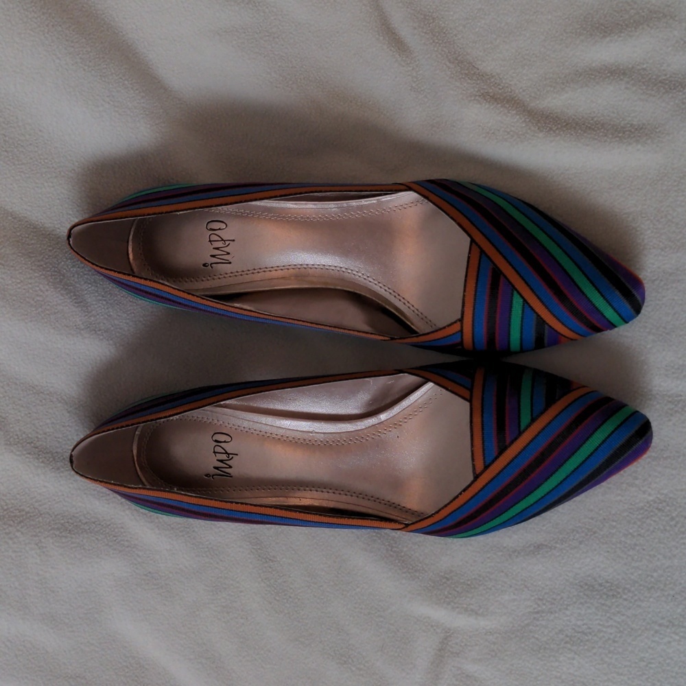 Impo 3" Heels. Size 8 1/2 M. Colorful Stripes.